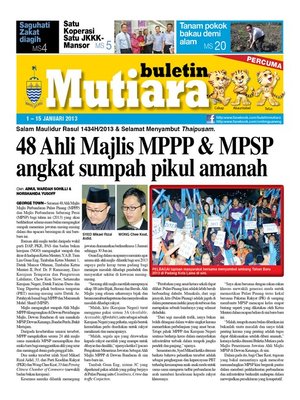 cover image of Buletin Mutiara 1-15 Jan 2014
